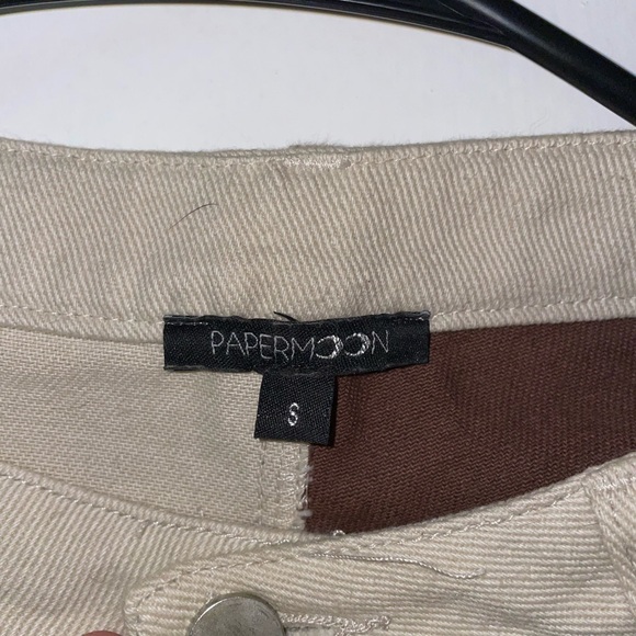 Papermoon Beige and Brown Men's Chinos - Picture 2 of 3